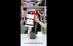 Hộp giấy màu xám sang trọng Nhập gói giấy mỹ phẩm