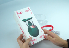 Logo tùy chỉnh Eco Friendly in giấy giấy giấy giấy lách môi lưỡi máy rung hộp đóng gói