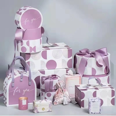 OEM Cảm ơn Hộp quà giấy Polkadot Thẻ đóng gói quà tặng Thẻ đóng gói quà tặng