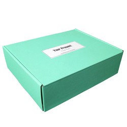 Biểu trưng tùy chỉnh Hộp giấy bìa các tông màu xanh lam In ấn CMYK