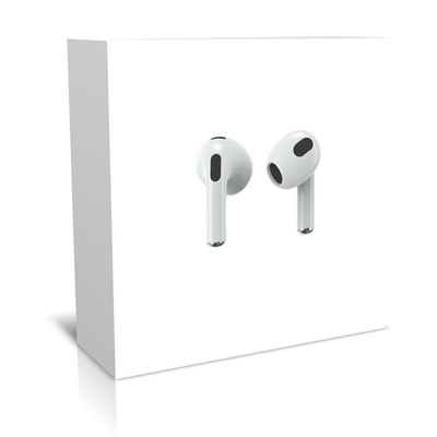 Hộp đóng gói airpods các tông màu trắng tùy chỉnh dành cho tai nghe nhét tai không dây