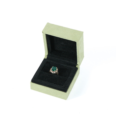 Grass Green Flannel Hộp đóng gói quà tặng cho trang sức vòng đeo tay