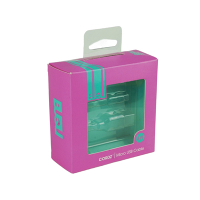 hộp giấy tùy chỉnh đường truyền dữ liệu sạc hộp cáp usb với móc