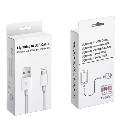 Khách hàng hộp giấy Spot USB cáp sạc cáp dữ liệu hộp đóng gói thiết kế