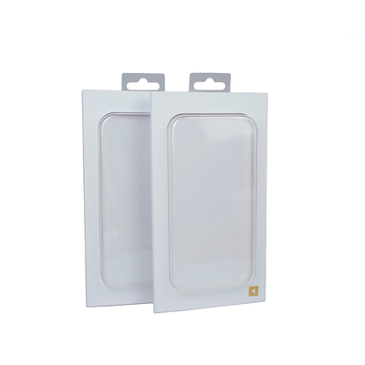 Thư ký ấn bản theo yêu cầu hộp đóng gói hộp điện thoại hộp giấy giấy giấy trắng với cửa sổ