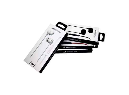 Bộ tai nghe tùy chỉnh không dây Bluetooth bao bì hộp giấy hộp tai nghe bao bì hộp giấy With Hanger