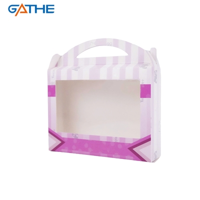 Thiết kế tùy chỉnh bao bì hộp búp bê trang điểm cho các cô gái cửa sổ hộp hiển thị với tay cầm