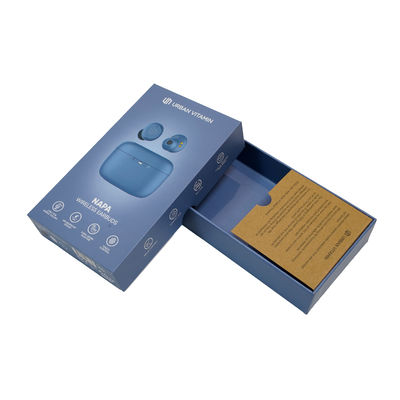 Chiếc hộp đóng gói ván in sang trọng có dây không dây Bluetooth tai nghe hộp quà