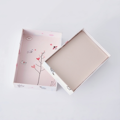 Thẻ in tùy chỉnh hộp đóng gói giấy màu hồng