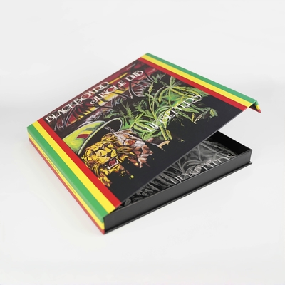 Tùy chỉnh in đầy đủ màu sắc hình dạng sách hộp giấy hộp CD hộp đóng gói với logo nút từ tính