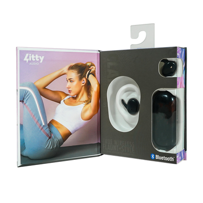 Hộp tai nghe điện thoại di động tùy chỉnh gói Bluetooth tai nghe hộp gói với nhũ