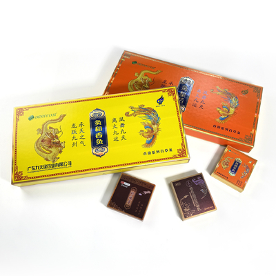 OEM tùy chỉnh in vàng thuốc lá giấy bao bì hình chữ nhật hộp thuốc lá hộp quà thuốc lá