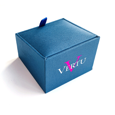 Chiếc nhẫn tùy chỉnh sang trọng hộp đồ trang sức Set da Ring Box vòng đeo tay Bàn tai hộp đóng gói quà tặng với logo in