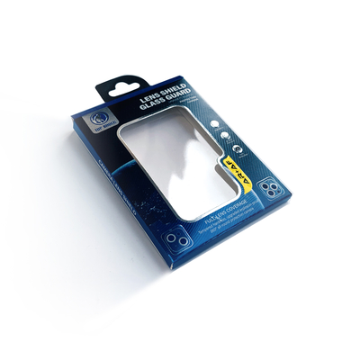 Máy ảnh tùy chỉnh ống kính bảo vệ phim bao bì hộp hộp giấy nhỏ với cửa sổ PVC cho ống kính di động