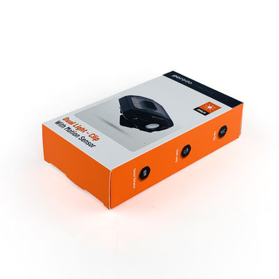 Hộp bao bì đèn pin LED kẹp tùy chỉnh tại nhà máy, hộp giấy đèn pha với miếng lót giấy cho đèn kép