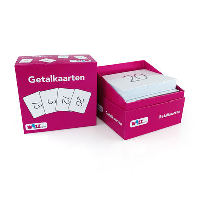 Thẻ Flash AR Số Vui Nhộn Tùy Chỉnh, Trò Chơi Bài Phổ Biến Với Bao Bì Hộp Giấy Tùy Chỉnh Để Chơi Bài