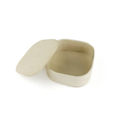 Custom Eco-Friendly Linen texture Embossed Kraft Paper jewelry Gift Box packaging with lid cover for Jewelry Gift Set