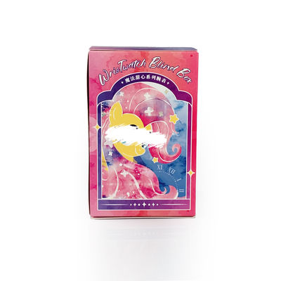 OEM tùy chỉnh in nước mắt Strip Off Blind Box Surprise Mystery Box Nghệ thuật đồ chơi Bao bì Thẻ gấp Thẻ giấy quà