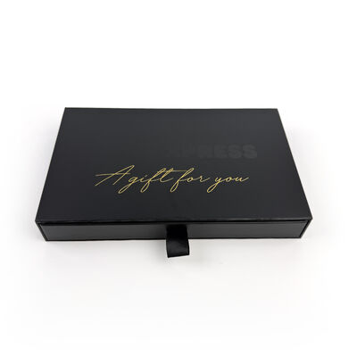 Hàng hóa bán buôn Vật liệu thân thiện với môi trường Hắc ngăn kéo phụ kiện điện thoại Hộp quà hộp hộp điện thoại hộp đóng gói với EVA Spot UV