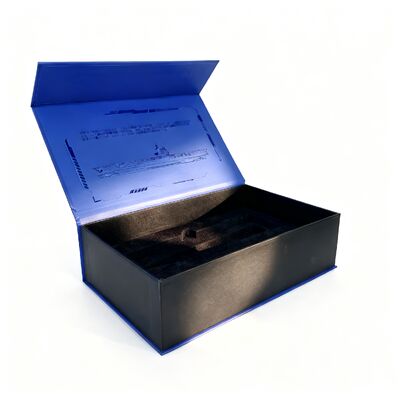 Chiếc hộp quà 3D nổi bật từ tính Flip Custom Logo in hộp đóng gói hộp quà lưu niệm với EVA